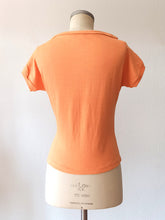 Charger l'image dans la galerie, 1950s - SUBLYM - Deadstock Peach Cotton Top - Sz 3