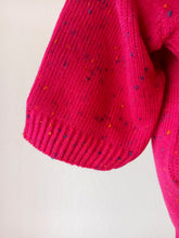 Charger l'image dans la galerie, 1960s - DEADSTOCK - VINTRÓ, Barcelona - Flecked Pink Knit Top - Sz 3