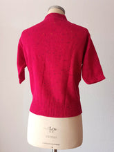 Charger l'image dans la galerie, 1960s - DEADSTOCK - VINTRÓ, Barcelona - Flecked Pink Knit Top - Sz 3