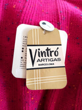 Charger l'image dans la galerie, 1960s - DEADSTOCK - VINTRÓ, Barcelona - Flecked Pink Knit Top - Sz 3