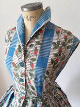 Charger l'image dans la galerie, 1950s - Fabulous Right Before Bloming Roseprint Dress - W27 (68cm)