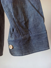 Load image into Gallery viewer, 1930s 1940s - A. BATALLA, Barcelona - Deadstock Blue Striped Cotton Shirt -