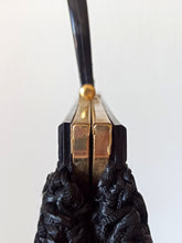 Charger l'image dans la galerie, 1950s - Superb Quality Black Raffia Handbag