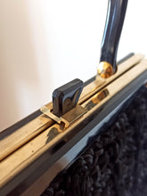 Charger l'image dans la galerie, 1950s - Superb Quality Black Raffia Handbag