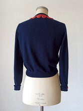Charger l'image dans la galerie, 1950s - Gorgeous Trimming Cashmere Cardigan