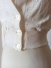 Cargar imagen en el visor de la galería, 1940s 1950s - DARIO SOLES - Deadstock Cardigan Cotton Jacket - Sz 1