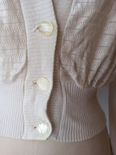 Cargar imagen en el visor de la galería, 1940s 1950s - DARIO SOLES - Deadstock Cardigan Cotton Jacket - Sz 3