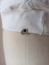 Cargar imagen en el visor de la galería, 1940s 1950s - DEADSTOCK - Gorgeous Blue Grey White Cotton Top - Sz 2