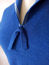 Charger l'image dans la galerie, 1950s - SMARTEX, France - Gorgeous Sailor Wool Jumper - W29 (74cm)
