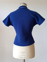 Charger l'image dans la galerie, 1950s - SMARTEX, France - Gorgeous Sailor Wool Jumper - W29 (74cm)