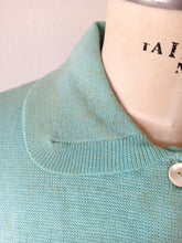 Charger l'image dans la galerie, 1950s - CASALS & COMAS - Deadstock Turquoise Cardigan - Sz 3