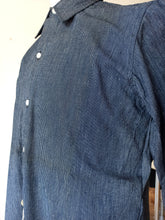 Load image into Gallery viewer, 1930s 1940s - JUAN UBACH, Barcelona - Deadstock Blue Striped Men's Cotton Shirt