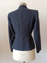 Cargar imagen en el visor de la galería, 1940s - Gorgeous Stone Blue Wool Ensemble - W27/24 (70/60cm)