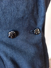 Cargar imagen en el visor de la galería, 1940s - PARIS - New Look Stone Blue Wool Ensemble - W28/27 (70/68cm)