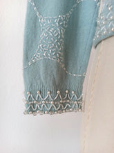 Load image into Gallery viewer, 1950s - Adorable Blue Beaded Angora Wool Cardigan