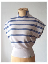 Cargar imagen en el visor de la galería, 1940s 1950s - Deadstock Zipper Back Cotton Top