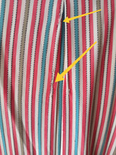 Load image into Gallery viewer, 1950s - Adorable Color Stripes Cotton Dress - W31 (80cm)