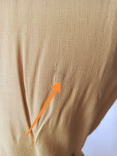 Load image into Gallery viewer, 1950s - Stunning German Corn Color Linen Dress - W29 (74cm)