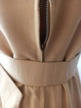 Load image into Gallery viewer, 1950s - Stunning German Corn Color Linen Dress - W29 (74cm)