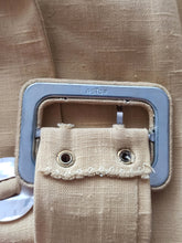 Load image into Gallery viewer, 1950s - Stunning German Corn Color Linen Dress - W29 (74cm)