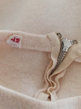 Charger l'image dans la galerie, 1950s - Gorgeous Zipper Back Wool Cropped Top - Sz 42