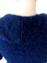 Charger l'image dans la galerie, 1950s 1960s - Fabulous Plush Blue Dress - W26 (66cm)