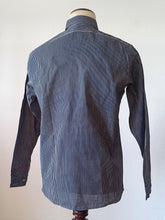 Load image into Gallery viewer, 1930s 1940s - CORONA, Barcelona - Deadstock Blue Striped Cotton Shirt