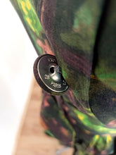 Load image into Gallery viewer, 1950s - PARIS - Stunning Green Abstract Floral Cotton Dress - W27.5 (70cm)