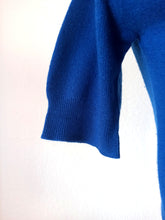 Load image into Gallery viewer, 1950s - BALLANTYNE, Scotland - Royal Blue Cashmere Twin Set - Sz 36