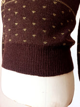 Cargar imagen en el visor de la galería, 1940s 1950s - NEW YORKER, USA - Men's Reindeer Wool Sweater - Sz M
