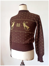 Cargar imagen en el visor de la galería, 1940s 1950s - NEW YORKER, USA - Men's Reindeer Wool Sweater - Sz M