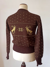 Cargar imagen en el visor de la galería, 1940s 1950s - NEW YORKER, USA - Men's Reindeer Wool Sweater - Sz M