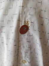 Charger l'image dans la galerie, 1950s - JERONIMO SANZ, Spain - Deadstock Black Atomic Rockabilly Shirt - Sz 38