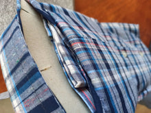 Cargar imagen en el visor de la galería, 1960s - BCF, Barcelona - Deadstock Navy Blue Plaid Shirt - Sz M/L