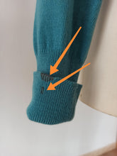 Load image into Gallery viewer, 1950s - LILLY WHITES - HAWICK, Scotland - Petrol Cashmere Twin Set