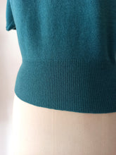 Load image into Gallery viewer, 1950s - LILLY WHITES - HAWICK, Scotland - Petrol Cashmere Twin Set