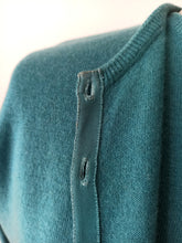 Load image into Gallery viewer, 1950s - LILLY WHITES - HAWICK, Scotland - Petrol Cashmere Twin Set