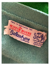 Load image into Gallery viewer, 1950s 1960s - BALLANTYNE, Scotland - Turquoise Thick Cashmere Cardigan
