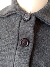 Load image into Gallery viewer, 1950s - CASTAÑER, Spain - Deadstock Grey Wool Cardigan - Sz 2