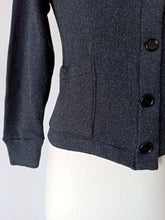 Load image into Gallery viewer, 1950s - CASTAÑER, Spain - Deadstock Grey Wool Cardigan - Sz 2