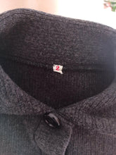 Load image into Gallery viewer, 1950s - CASTAÑER, Spain - Deadstock Grey Wool Cardigan - Sz 2