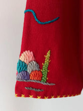 Load image into Gallery viewer, 1940s 1950s - GUILLERMO GUEVARA, Mexico - Red Souvenir Jacket - Sz. XS/S