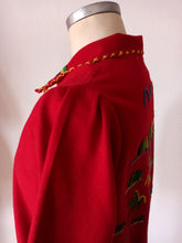 Load image into Gallery viewer, 1940s 1950s - GUILLERMO GUEVARA, Mexico - Red Souvenir Jacket - Sz. XS/S
