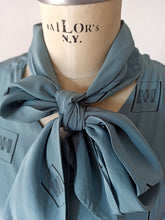Load image into Gallery viewer, 1950s - Stunning Teal Rayon Silk Dress - W35 (88cm)