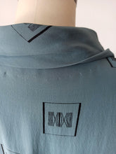 Load image into Gallery viewer, 1950s - Stunning Teal Rayon Silk Dress - W35 (88cm)