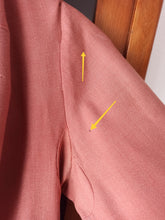 Cargar imagen en el visor de la galería, 1940s - Gorgeous Light Brick Gabardine Dress - W30 (76cm)