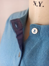 Charger l'image dans la galerie, 1950s - LYLE & SCOTT, Scotland - Adorable Blue Cashmere Cardigan