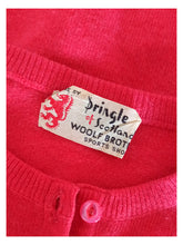 Charger l'image dans la galerie, 1950s - PRINGLE, Scotland - Stunning Red Cashmere Cardigan