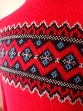 Charger l'image dans la galerie, 1950s - PILGRIM, USA - Red Orlon Men's Sweater - Sz Medium