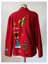 Laden Sie das Bild in den Galerie-Viewer, 1940s 1950s - Outstanding Mexican Souvenir Jacket - Large Size